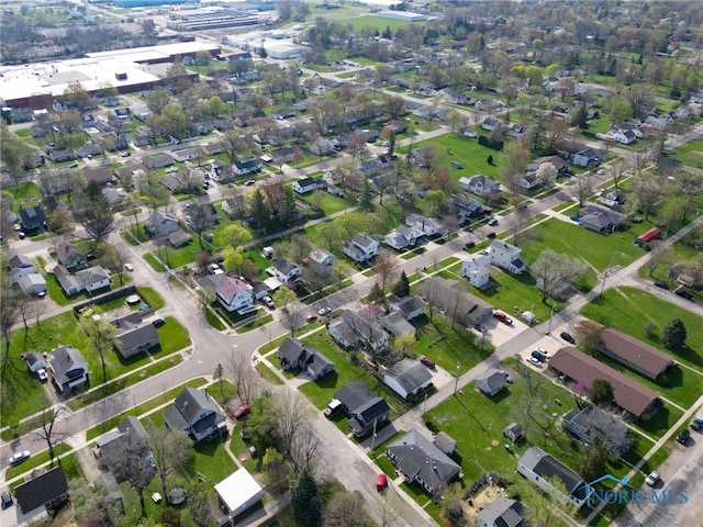 birds eye view of property featuring a residential view