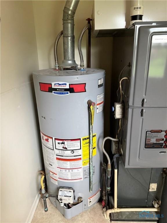444 Rector Ave, Findlay, OH 45840 - utility room featuring water heater