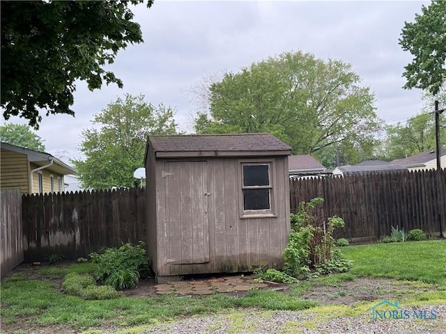 444 Rector Ave, Findlay, OH 45840 - view of shed featuring a fenced backyard