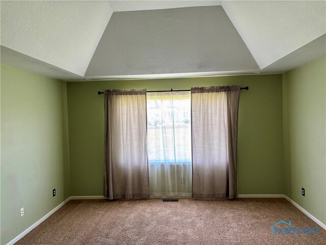 3518 Butz Rd, Maumee, OH 43537 - empty room with vaulted ceiling, carpet, and baseboards