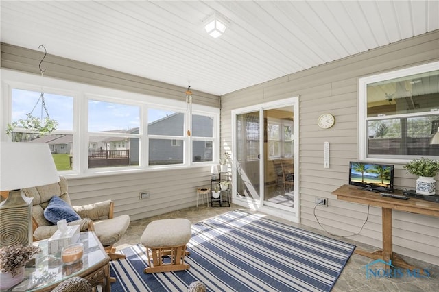 view of sunroom / solarium