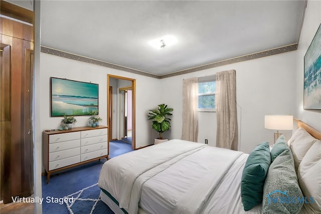 13921 Defiance Pike, Rudolph, OH 43462 - bedroom featuring carpet and ornamental molding