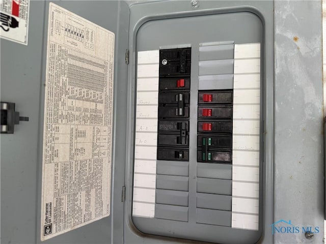 utility room with electric panel
