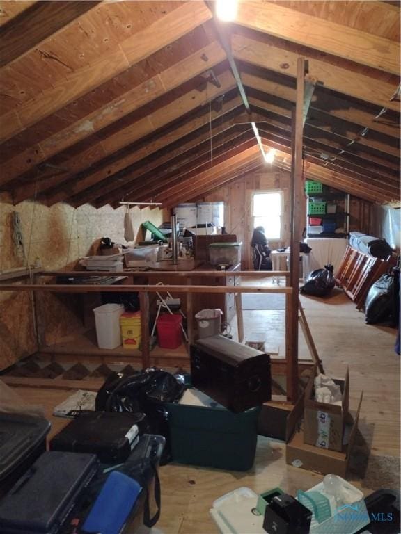 view of attic
