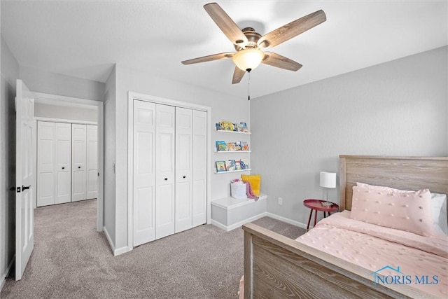 1135 Pimlico Park, Holland, OH 43528 - carpeted bedroom with baseboards, ceiling fan, and a closet