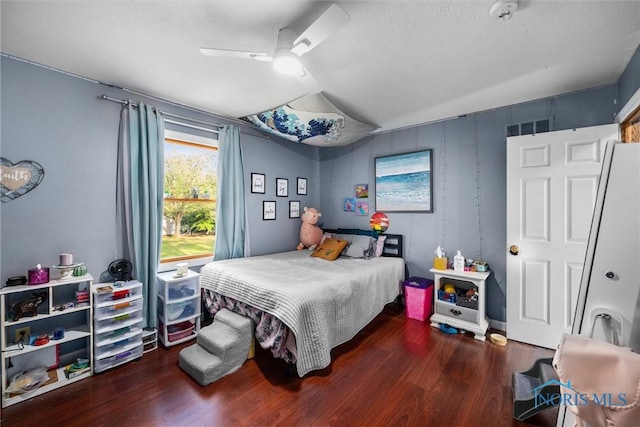 2515 S Berkey Southern Rd, Swanton, OH 43558 - bedroom featuring wood finished floors and ceiling fan