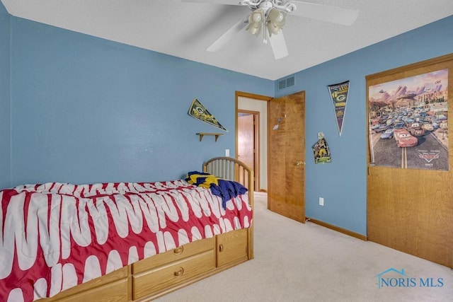 3739 Wild Pheasant Ln, Sylvania, OH 43560 - carpeted bedroom featuring ceiling fan