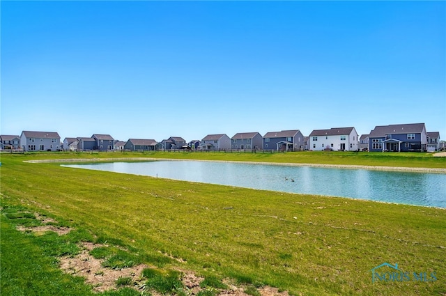 water view with a residential view