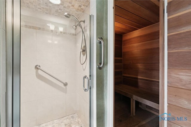 5258 Coldstream Rd, Toledo, OH 43623 - bathroom featuring a stall shower and a sauna