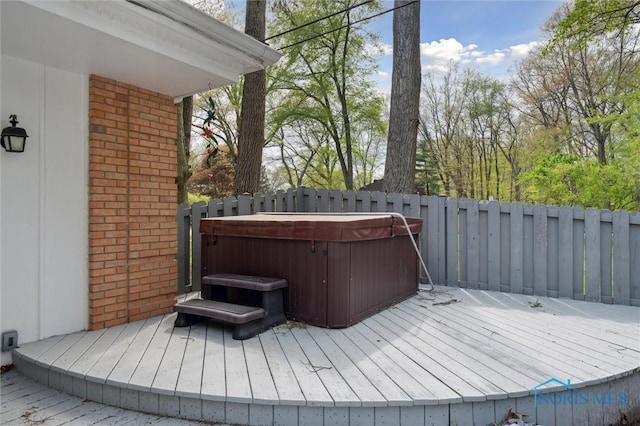 5258 Coldstream Rd, Toledo, OH 43623 - wooden deck with a hot tub