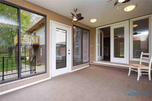 1440 N State Route 19, Republic, OH 44867 - unfurnished sunroom with carpet