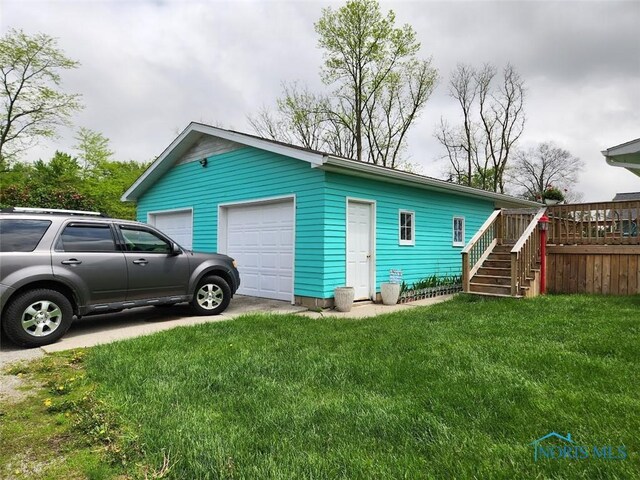 602 W Main St, Fayette, OH 43521 - view of detached garage