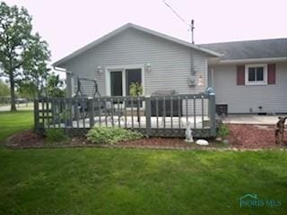 1805 Ayersville Ave, Defiance, OH 43512 - back of property featuring a yard and a deck