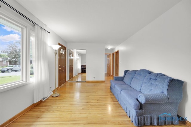 1137 Rosedale St, Maumee, OH 43537 - living room with light wood-style floors, healthy amount of natural light, and baseboards