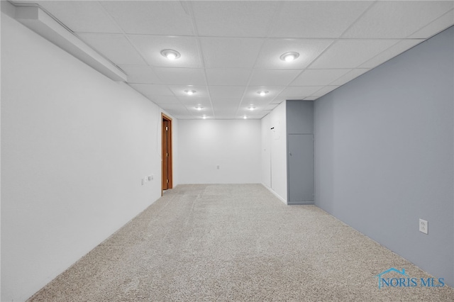 1137 Rosedale St, Maumee, OH 43537 - spare room with carpet flooring and a paneled ceiling