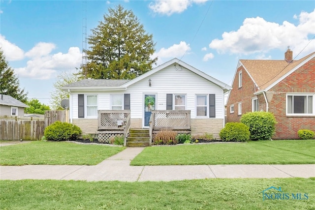 4835 291st St, Toledo, OH 43611 - view of front of home featuring a wooden deck