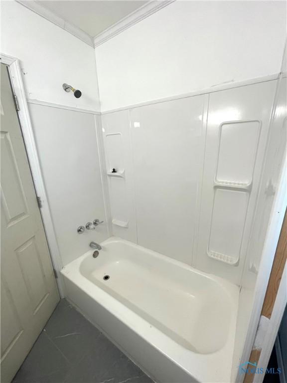 1949 Marlow Rd, Toledo, OH 43613 - bathroom with shower / tub combination and crown molding