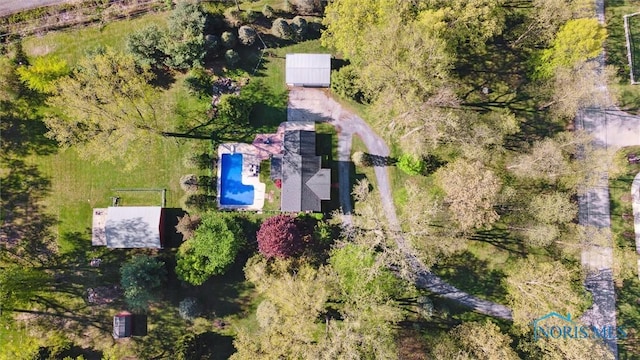 106 N Munson Rd, Swanton, OH 43558 - drone / aerial view of a pool area