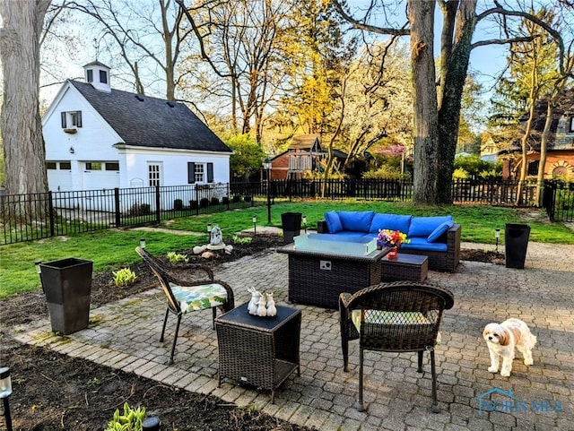3766 Edgevale Rd, Toledo, OH 43606 - view of patio / terrace with outdoor lounge area