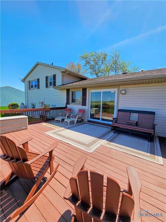 24046 Defiance Pike, Custar, OH 43511 - view of wooden terrace