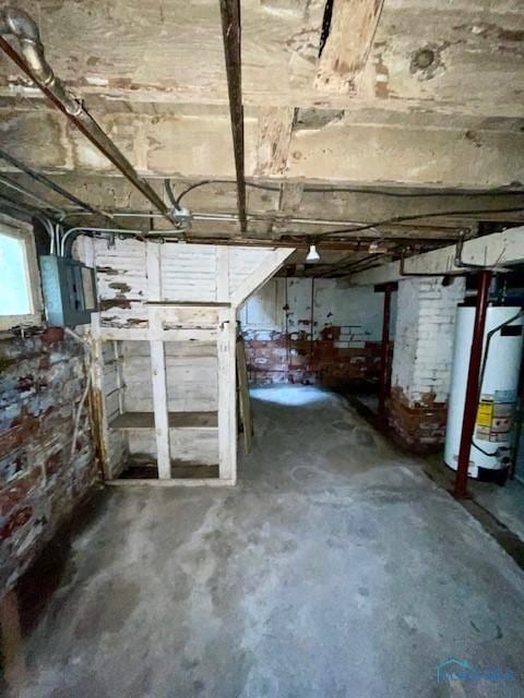 631 Clark St, Toledo, OH 43605 - basement featuring water heater and electric panel