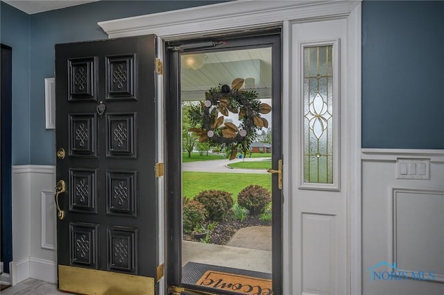 interior space featuring covered porch