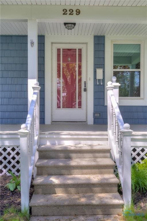 229 E Harrison St, Maumee, OH 43537 - entrance to property with a porch