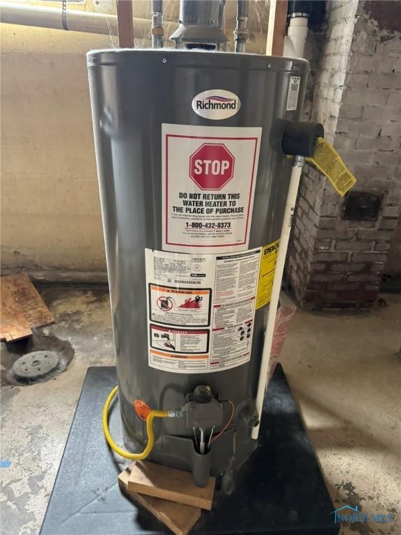 utilities featuring water heater