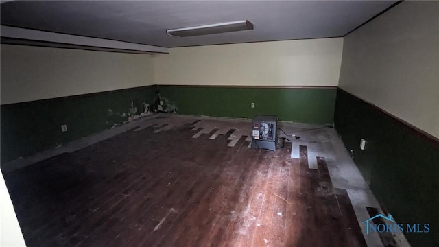 interior space with wood finished floors