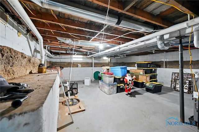 view of below grade area