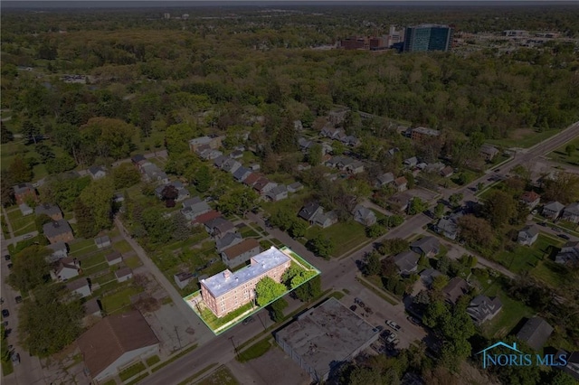 2289 Upton Ave, Toledo, OH 43606 - aerial view of property and surrounding area with a forest