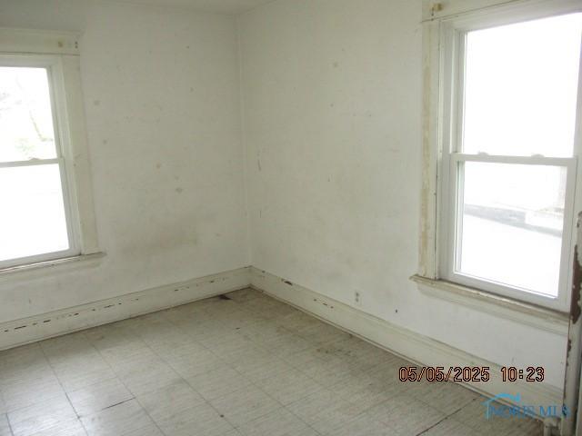empty room with light floors