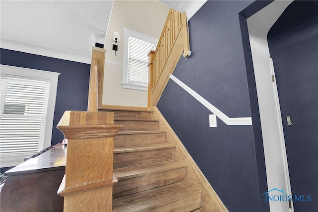 view of stairway