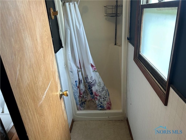 full bath with a stall shower