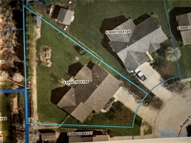844 Sunset Dr, Findlay, OH 45840 - map / location with property parcel outlined