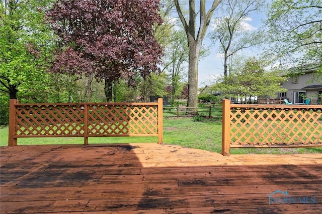 view of wooden terrace