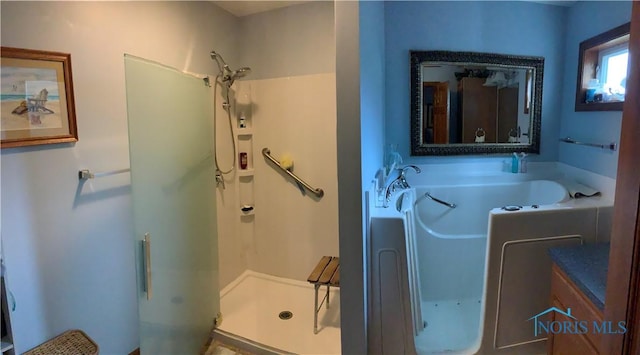 109 Rivers Edge Ln Unit C, Upper Sandusky, OH 43351 - full bathroom with a stall shower and a garden tub