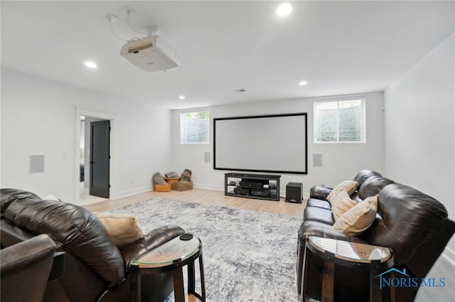 8440 E Woodland Trl, Findlay, OH 45840 - cinema with recessed lighting and wood finished floors