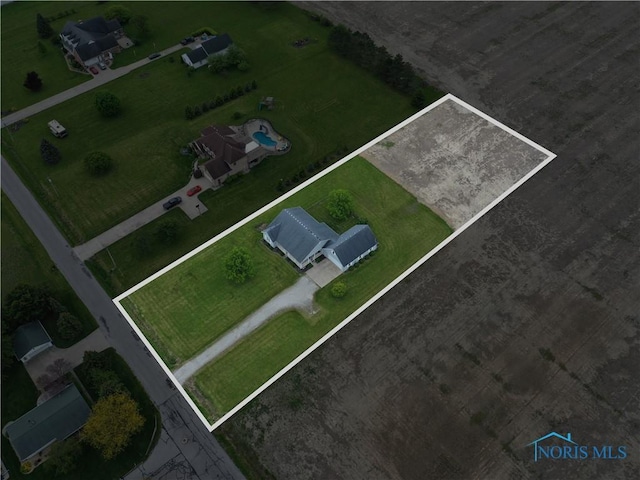 2450 N Billman Rd, Genoa, OH 43430 - aerial view of property's location featuring property parcel outlined