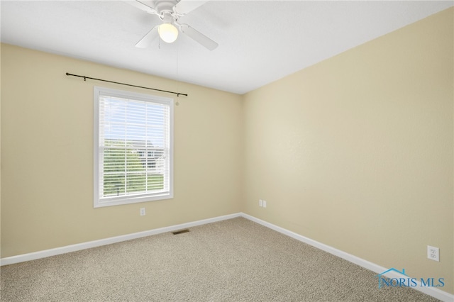 7060 Joannes Way, Maumee, OH 43537 - empty room with baseboards, carpet flooring, and ceiling fan