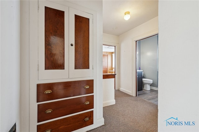 2352 108th St, Toledo, OH 43611 - corridor with carpet floors and baseboards