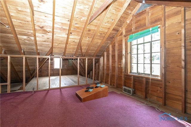 view of attic