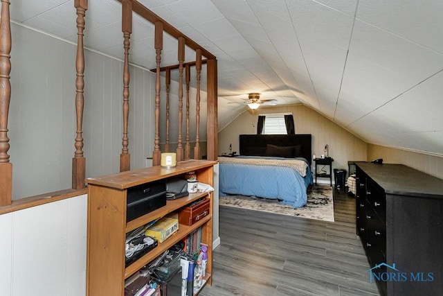3134 Cragmoor Ave, Toledo, OH 43614 - bedroom with vaulted ceiling and wood finished floors