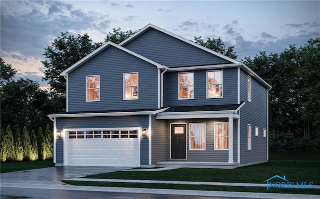 134 Valley Hall Dr, Perrysburg, OH 43551 - traditional home featuring an attached garage, concrete driveway, and a front yard