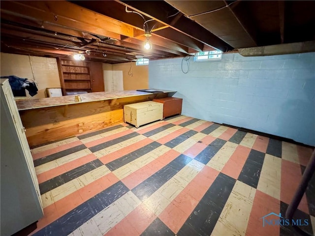 624 Myers St, Toledo, OH 43609 - below grade area with tile patterned floors