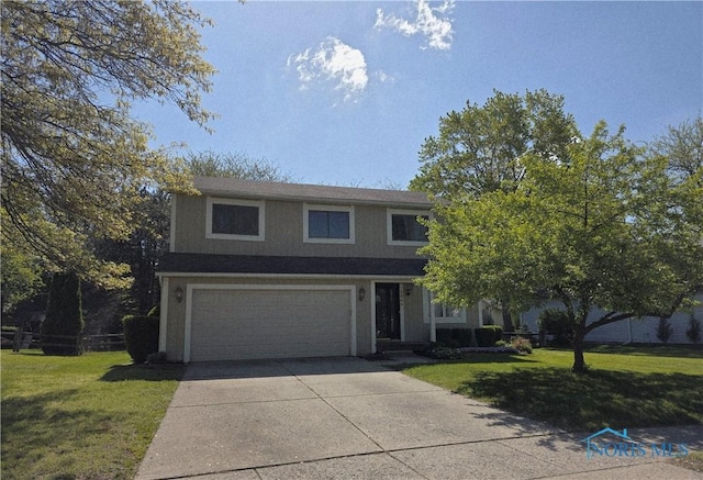 3808 Farmbrook Dr, Sylvania, OH 43560 - view of front of home with concrete driveway and an attached garage