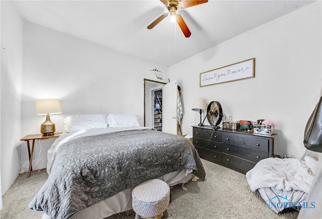 1037 Stevenson St, Napoleon, OH 43545 - bedroom featuring carpet and ceiling fan