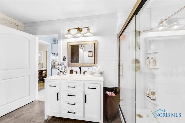 1037 Stevenson St, Napoleon, OH 43545 - bathroom featuring a shower stall and vanity