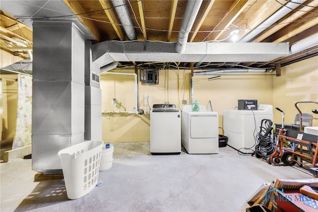 588 Douglas Dr, Wauseon, OH 43567 - unfinished basement with washing machine and clothes dryer