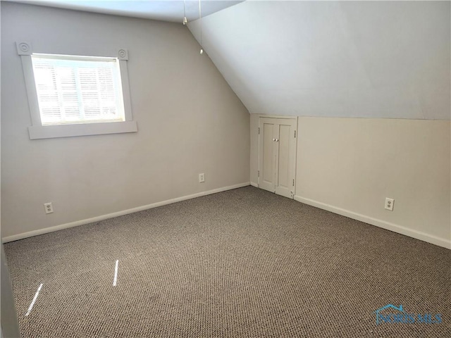 900 Leonard St, Fostoria, OH 44830 - bonus room featuring vaulted ceiling, carpet, and baseboards